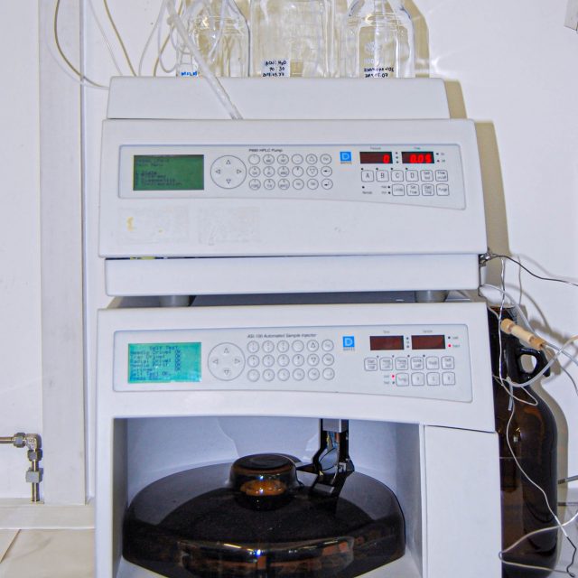 HPLC Dionex® com detetor UV-Vis (UVD 170U)