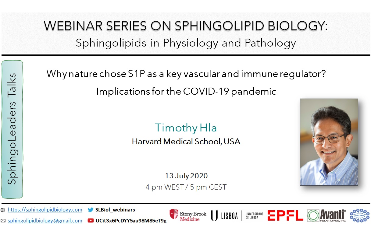 Webinar “Why nature chose S1P as a key vascular and immune regulator? Implications for the COVID-19 pandemic”