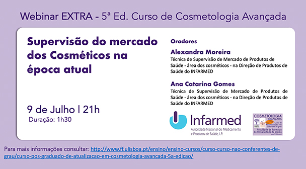 Webinar “Supervisão do mercado dos Cosméticos na época atual”